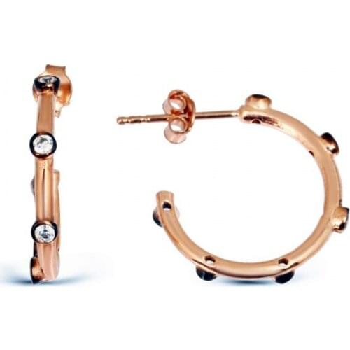 Argentum Concept-Zircon Silver Ring Earrings