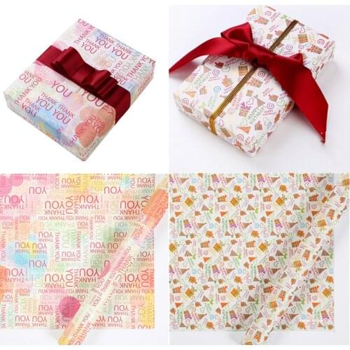 Thank you Wrapping Paper Roll for Wedding Kids Birthday Holiday Baby Shower Gift Wrap Craft Paper Decor Gifts