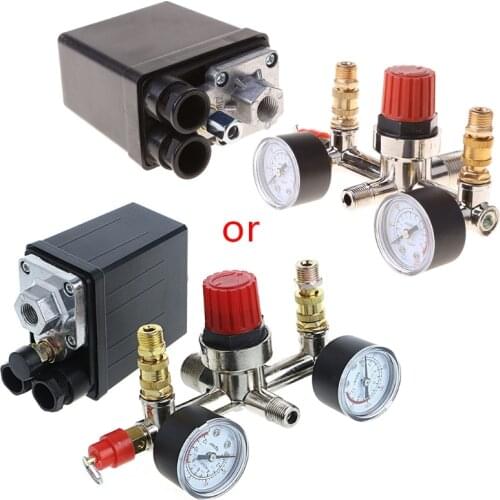 2019 High Efficiency Regulator Heavy Duty Air Compressor Pump Pressure Control Switch + Valve Gauge