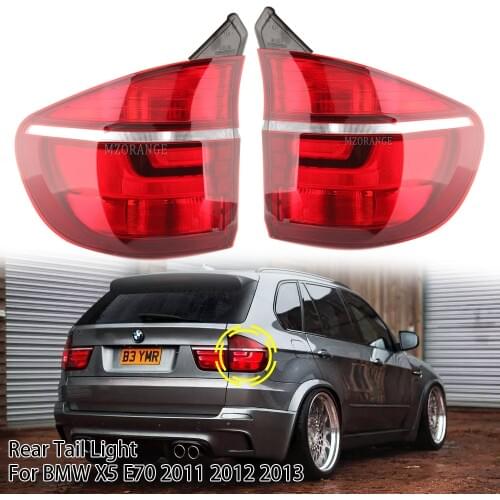 Outer Tail Light Assembly LED Tail Brake Light Red Rear Tail Lamp For BMW X5 E70 2011 2012 2013 Without Bulb No Lens