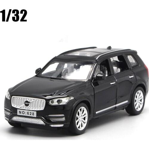 1:32 Alloy XC90 Diecast Cars Model Toy With Openable Doors Pull Back Music Light Car Toys For Kids Gifts Free Shipping