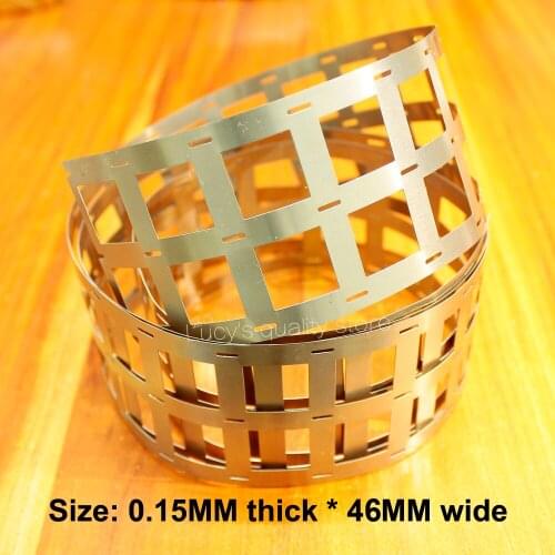 1m 18650 Power Lithium Battery Special Spot Welding Nickel Belt Plated Steel Sheet 0.15mm*46mm Punching 3 And 10 String