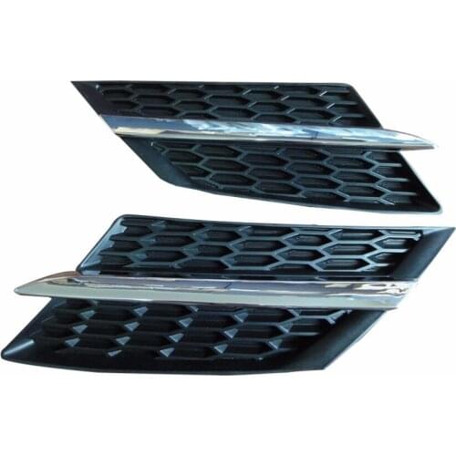 1Pair Front Bumper Upper Hood Grille Left & Right For TOYOTA RAV4 2013-2016