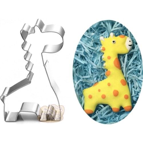 1pcs reposteria patisserie Giraffe Cookie Cutter Biscuit Mould Kitchen Dining Bar Fondant Cake Mold Baking Tools bakvorm Kitchen