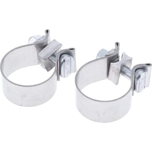 2 inch 52mmj Motorcycle Muffler Clamps Exhaust Silencer Pipe Hanger Mount Bracket Compatible for Harley Touring 1998-2008 2Pcs