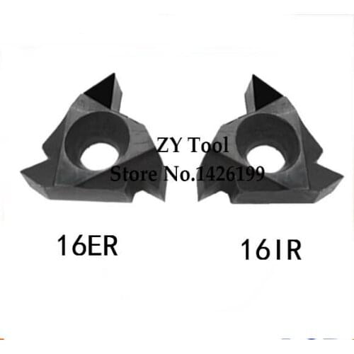 2PCS 16ER AG55 /16ER AG60 /16IR AG55 /16IR AG60 PCD CBN Inserts,CNC PCD CBN diamond inserts For Lathe Tools