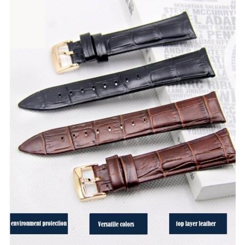 22mm Leather Headband WatchSteel Pin Buckle Strap High Quality Wrist Bracelet + Tool
