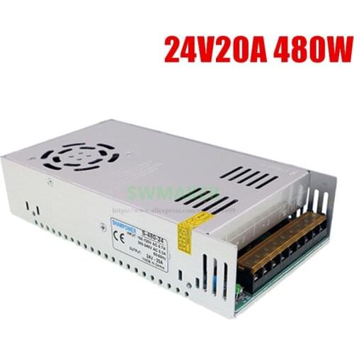 3D printer parts Power supply Output 24V 20A DC transformer Power supply 480W 3D printer Special Power supply