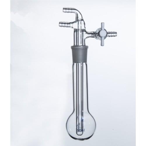 50ml 24# Laboratory Glass Micro sublimator sublimation flask with Stopcock