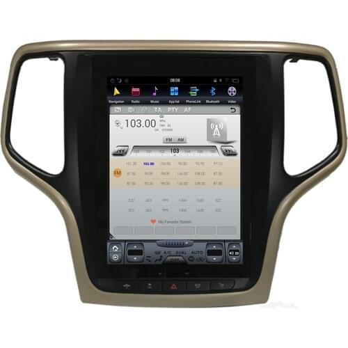 10.4" Android Vertical Car radio For JEEP Grand Cherokee 2010 2012-2019 Tesla style GPS Navigation Head Unit Multimedia Player