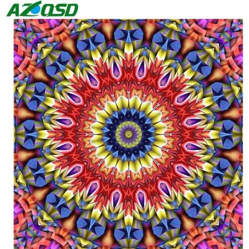 AZQSDD 5d Diamond Painting Religious Mandala Full Drill Embroidery Cross Stitch Rhinestones Art Needlework Home Decor Gift