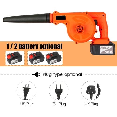 Cordless Leaf Blower 21V 4.0A Lithium 2 in 1 Sweeper and Vacuum Electric Air Blower Computer Cleaner Garden Power TooL Kit