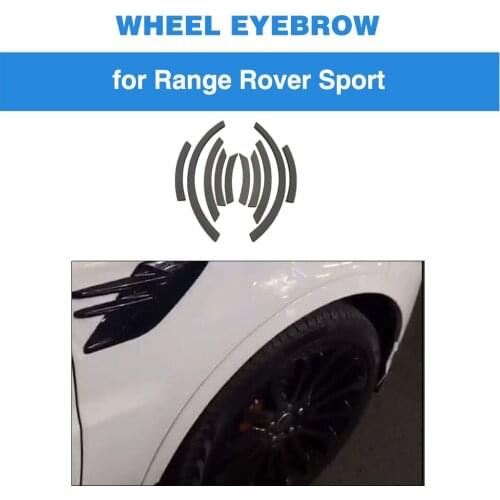 Car Side Fender Flares Cover For Land Rover Range Rover 2018 2019 Wheel Arches Mudguards Trims PP Grey