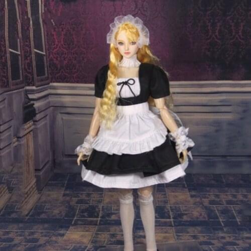 CC125 1/6 Scale Sexy Gothic Maid Set Female Figure Clothing Suit Clothes for 12" Action Figures Bodies