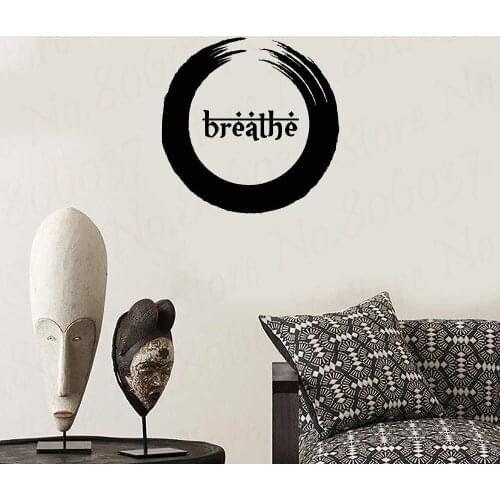 Enso Tree Zen Circle Wall Sticker Buddhism Yoga Oriental Meditation Relaxation OM Vinyl Decal Asian Art Decor WL1717