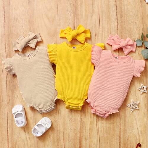 0-24m Newborn Baby Girls Boys Romper Long Sleeve Romper Jumpsuit Bodysuit One-pieces Autumn Winter Cotton Solid Color Clothes