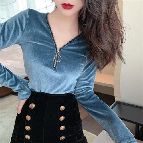 Lucyever Blue Blouses