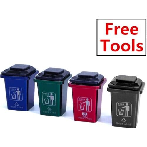 2019 Microworld 3D Metal Puzzle Refuse sorting bucket model DIY 3D Laser Cut Assemble Jigsaw Toys ecoration GIFT For Children