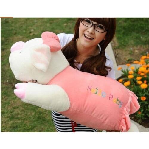 Huge plush cartoon pig toy lovely pink pig pillow toy big puppy doll gift about 90cm 0263