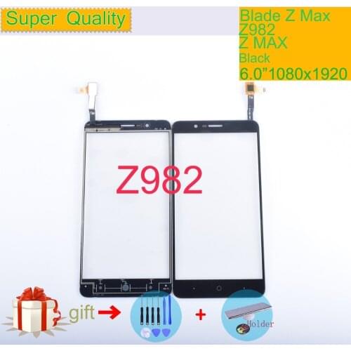 Original Touch Screen Digitizer For ZTE Blade Z Max Z982 Touch Panel Touchscreen Lens Front Glass Sensor NO LCD Z 982 6.0"