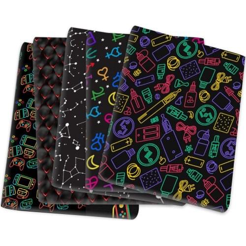 Planet Starry sky polyester Cotton Patchwork Sewing Quilting Fabrics Needlework Material DIY Cloth,1Yc14307