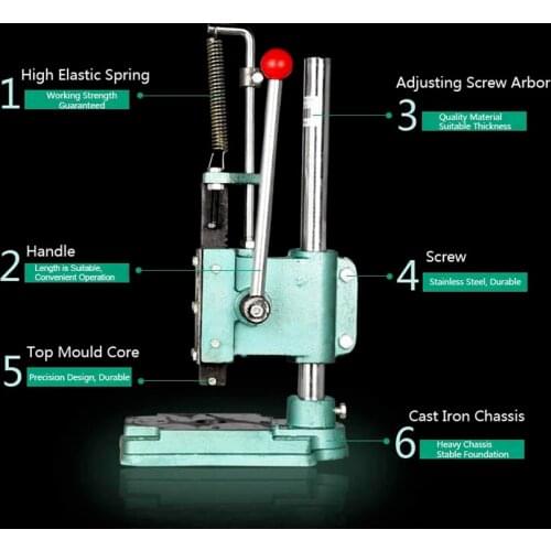 Manual Lab Powder Pressed Machine for Diy Cosmetics Eyeshadow or Compact Powder Pressing Machine