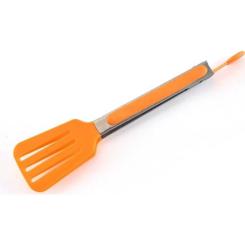 Silicone Pizza Bread Steak Clip Non-Stick Kitchen Tongs Stainless Steel Handle Utensil Salad Serving BBQ Tongs Creative