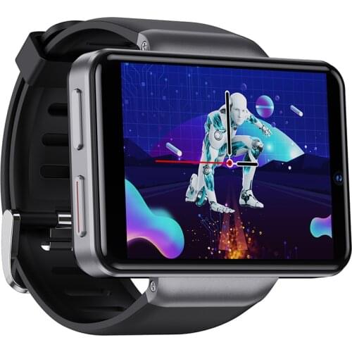 DM101 4G Smart Watch Men 2.41inch Full Touch 3GB 32GB 2080mAh Battery 5MP Dual Camera Face ID Heart Rate Monitor GPS Smartwatch