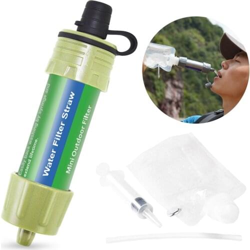 Outdoor Survival Water Purifier Water Filter Straw Water Mini Filter Filtration System for Outdoor Activities Emergency Life