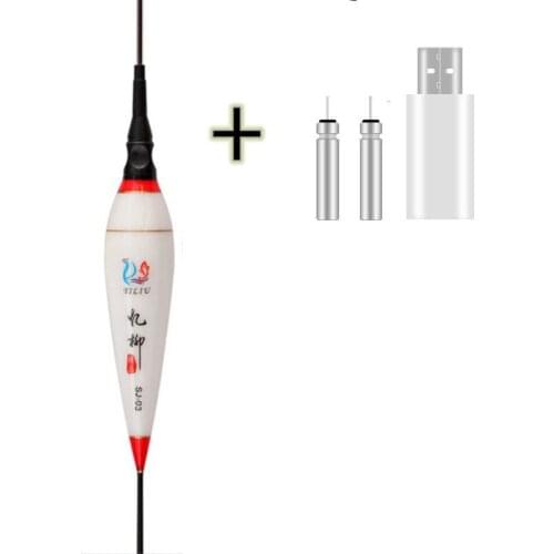 Universal LED Light Fishing Float Flashing Buoy Vertical Float Accessories Day Night Fishing Drift Luminous Plastic Floater