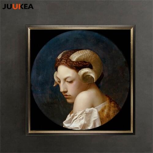 Bacchante Orcish Myth Arcadia Renaissance by Artist Jean Leon Gerome Classic wall art Oil Painting Print On Canvas Home Decor