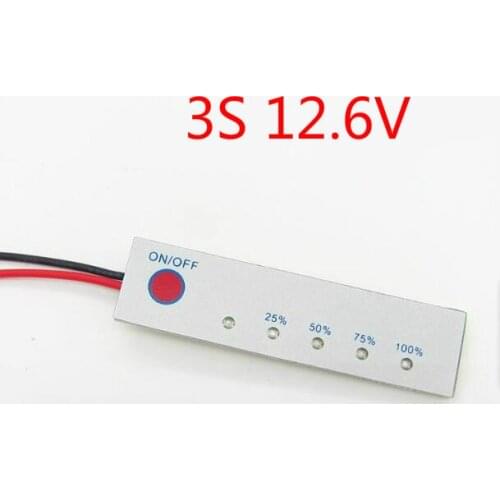 3S 12.6V BMS Li-ion Battery Lithium Battery Capacity Indicator Display PCB Module 18650 Power Level Tester LCD Charge Discharge