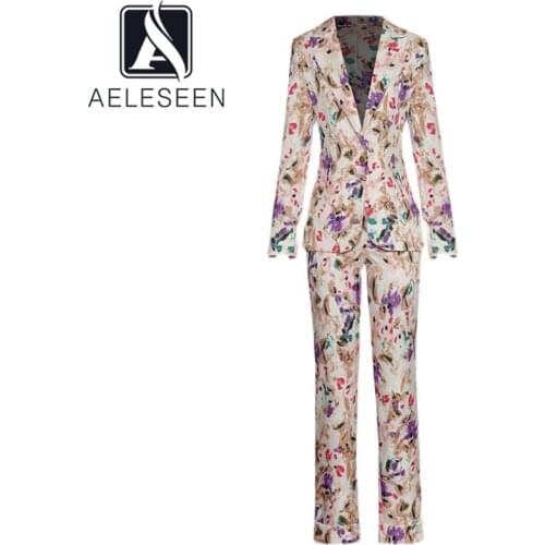 Женские офисные брючные костюмы AELESEEN China At AliExpress