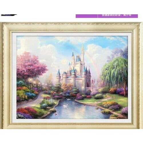 Diamond mosaic full diamond embroidery beads magic Castle diamond cross stitch crystal Square diamond sets unfinish decorative