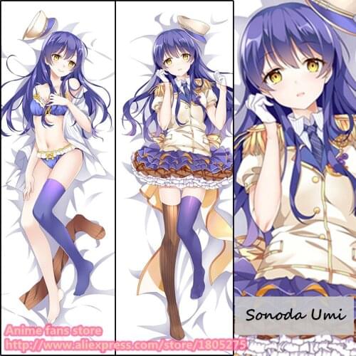 Anime Love Live Sonoda Umi Cute Japanese Pillowcase Pillow Case Cover decorative Hugging Body Bedding