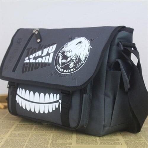 Anime Tokyo Ghoul Satchel Shoulder Bag kaneki ken Messenger Bag Student Crossbody School Bags for Men Boys Halloween Gifts