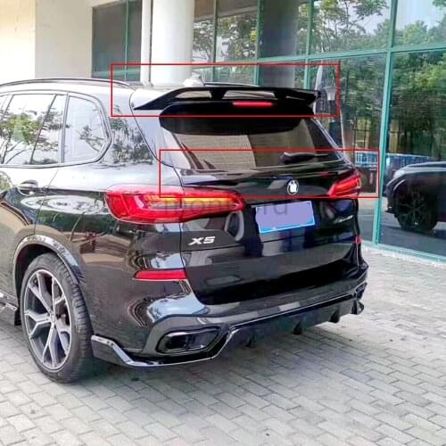 Car Accessories ABS Plastic Material Gloss Black Color Rear Boot Trunk Wing Rear Roof Spoiler For BMW X5 G05 SUV 2016-2019