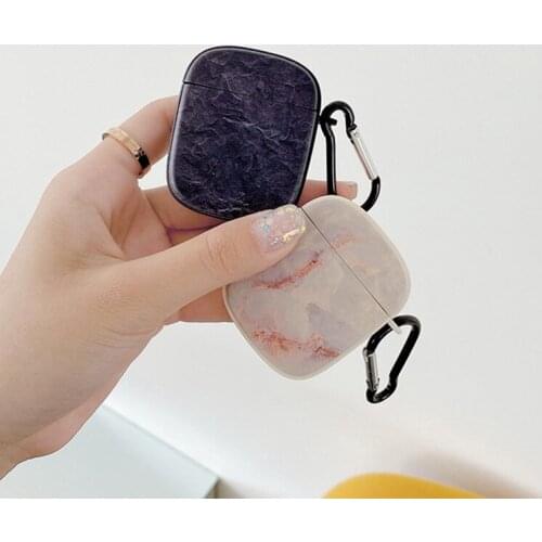New Marbling For Apple Airpods pro case ALCANTARA for AirPods 1/2/3 case Wireless bluetooth headset Mini Shockproof Cover