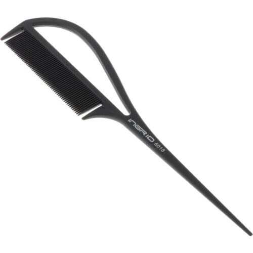 Black Detangling Rat Tail Teasing Comb Hair Barber Braiding Pintail Comb