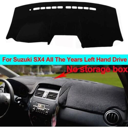 2 Layer Car Inner Dashboard Cover For Suzuki SX4 All The Years No Storage Box LHD RHD Dash Mat Carpet Sun Shade Board DashMat