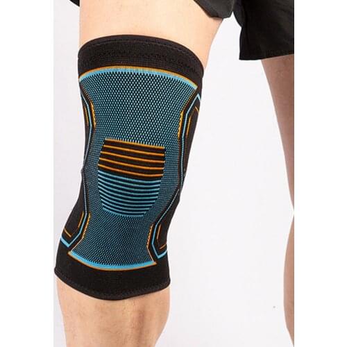Elastic Nylon Sport Knee Brace Breathable Knee Support Pads Protector Leg Compression Safety Pad For Cycling Running Fitness