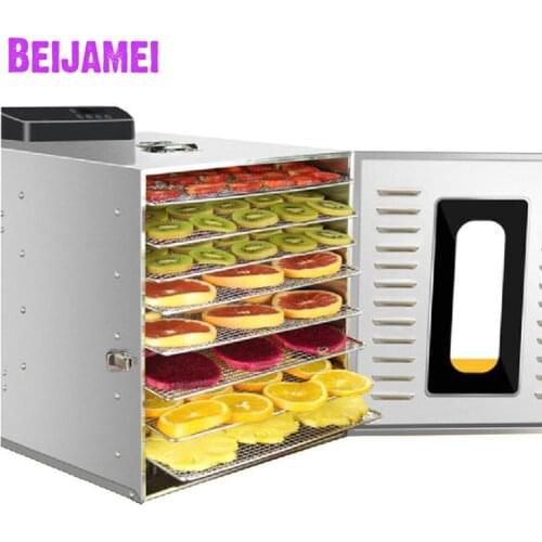 BEIJAMEI Electric 8 Layer Fruit Dryer Machine Food Dehydrator Commercial Household Vegetable Meat Drying Tool
