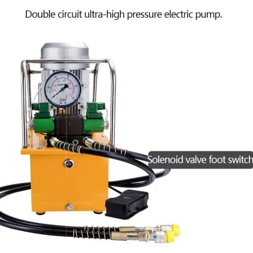 750W/1500W Dual-Circuit Ultra-High Pressure Electric Hydraulic Pump Solenoid Valve Foot Switch Hydraulic Press
