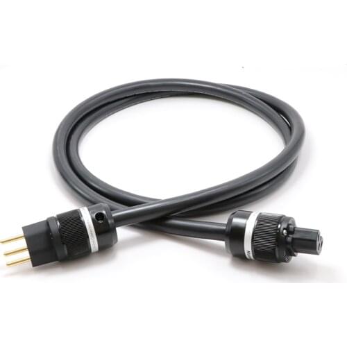 Hifi Swiss standard Audio Power Cable,Hi-end Pure Copper Power Supply Cable Word, Power Extension Wire
