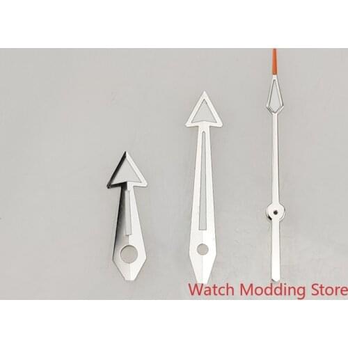 HQ Silver Watch Hands Set For DG2813 Miyota8215 Mov't Planet Ocean Style Watches Red Marker Super Green Luminous