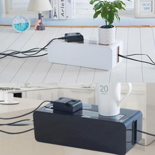 Cable Storage Box Power Board Wire Box Dust-proof Charger Socket Organizer Network Wire Storage Box Charger Wire Management