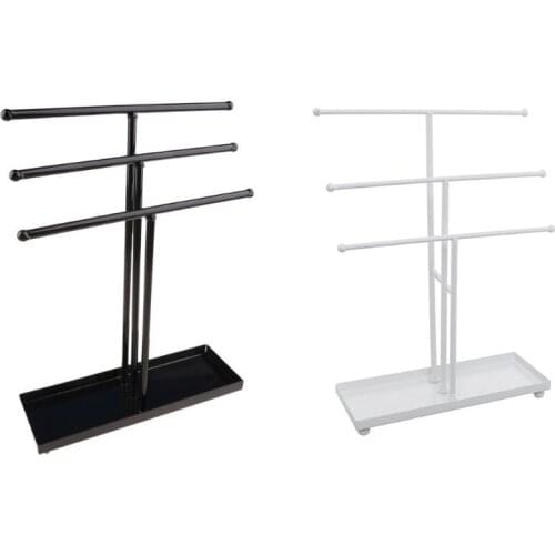 Metal 3 Tier Tabletop Bracelet & Necklace Jewelry necklace Organizer Display Tree jewelry holder jewelry organizer