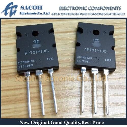 Free Shipping 5Pcs APT31M100L or APT37M100L or APT34F100L or AP29F100L TO-263 31A 1000V N-channel MOSFET