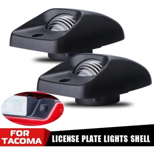 2pcs car License Plate Lights Lamps Shell Rear Number License Plate Tail light Shell Replacement For 1995-2004 Toyota Tacoma