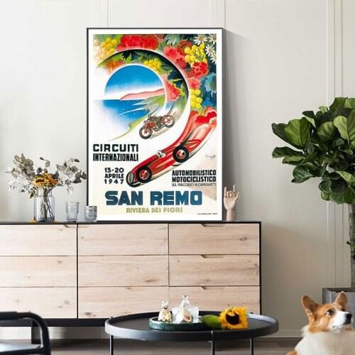 Hot Auto Motorcycle GTR Classic Car Abstract Poster And Prints Wall Art Canvas Picture Painting Modern For Home Room Decor